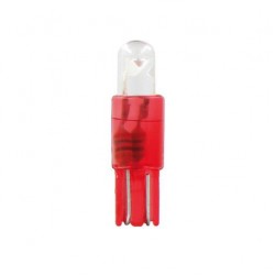 MICRO LAMPADE T5 A LED ROSSE 12V ZOCCOLO PLAST. PER CRUSCOTTO A CP.