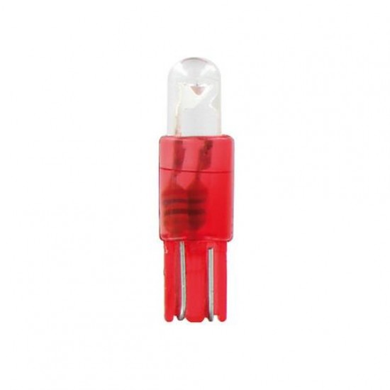 MICRO LAMPADE T5 A LED ROSSE 12V ZOCCOLO PLAST. PER CRUSCOTTO A CP.