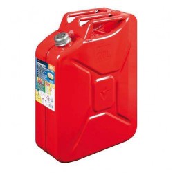TANICA IN FERRO LT.20 ROSSA OMOLOGATA CON TAPPO MAGNETICO