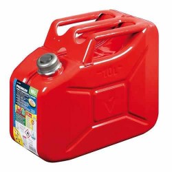 TANICA IN FERRO LT.10 ROSSA OMOLOGATA CON TAPPO MAGNETICO