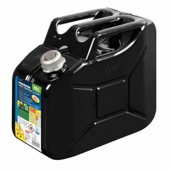 TANICA IN FERRO LT.10 NERA OMOLOGATA CON TAPPO MAGNETICO