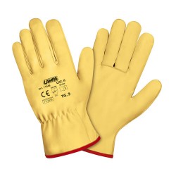 GUANTI DA LAVORO PELLE FIORE DI BUFALO TG 9 - GIALLO GUANTI DA LAVORO PELLE FIORE DI BUFALO TG 9 - GIALLO