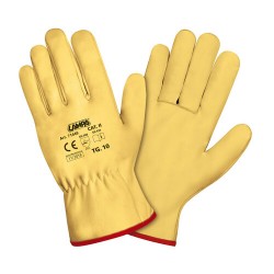 GUANTI DA LAVORO PELLE FIORE DI BUFALO TG 10 - GIALLO GUANTI DA LAVORO PELLE FIORE DI BUFALO TG 10 - GIALLO