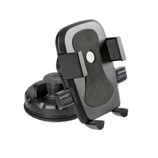 PORTA TELEFONO EASY-LOCK PRESSIONE + FISSAGGIO A VENTOSA