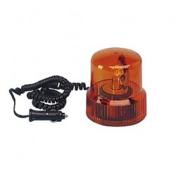 LAMPADA ROTANTE ARANCIO FISS. A VITE 12/24V