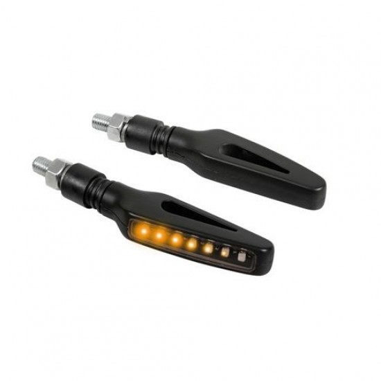 FRECCE LED NERE 12V. GLORY-SQ COPPIA