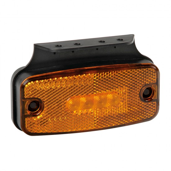 LUCE INGOMBRO LATERALE 4 LED ARANCIO C/STAFFA