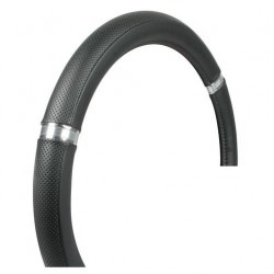 COPRIVOLANTE CROMOX XL 49-51 CM. ECOPELLE CON INSERTI CROMATI