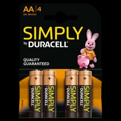 PILA STILO 1,5V DURACELL 4 PZ PILA STILO 1,5V DURACELL 4 PZ