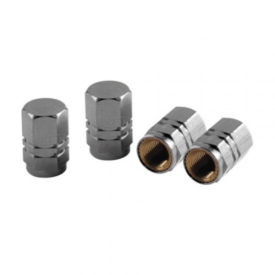 SET 4 COPRIVALVOLE EXAGONAL ALLUMINIO
