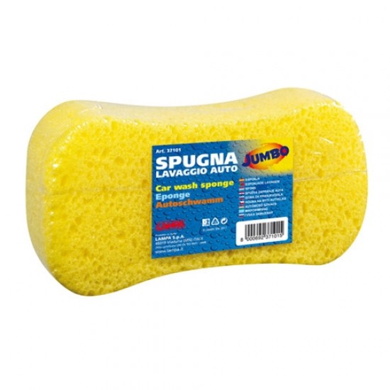 SPUGNA JUMBO GIALLA LAVAGGIO AUTO