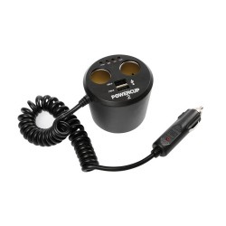 CIABATTA MULTIPRESA E TESTER BATTERIA 3 IN 1