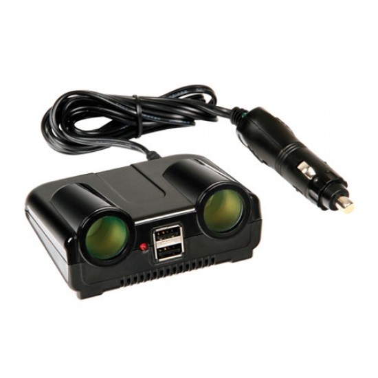 PRESE ACCENDI SIGARI 2 + PRESE USB 2 DUAL-TWIN