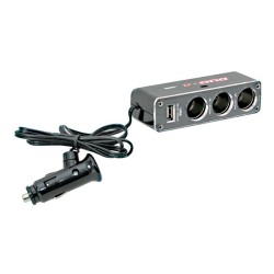 PRESA ACCENDISIGARI TRIPLA DUO-POWER (3 PRESE ACCENDIS. + USB)