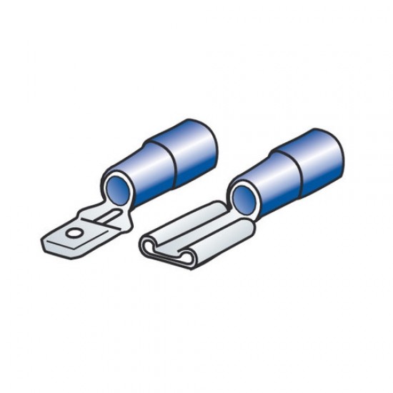 KIT 40 CAPICORDA PIATTI BLU MASCHIO/FEMMINA