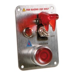 PANNELLO ACCENSIONE RACING 12V IN ALLUMINIO ES.