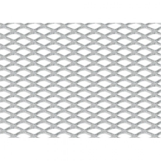 GRIGLIA AERAZIONE ALLUMINIO 120X20 CM ROMBO PICCOLO SATINATO
