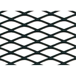 GRIGLIA AERAZIONE NERA 100X20 CM ROMBO MEDIO