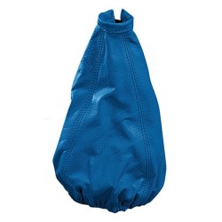CUFFIA LEVA CAMBIO UNIVERSALE VERA PELLE BLU
