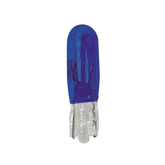 LAMPADA ZOCCOLO VETRO PER CRUSCOTTO BLU 12VT5 1,2W