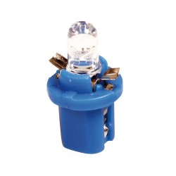 LAMPADE LED BIANCO 12V C/ZOCCOLO PER CRUSCOTTO B8,5D A CP.
