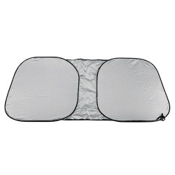 PARASOLE PARABREZZA SUNBLOCK IN NYLON ARGENTO 68X145 CM