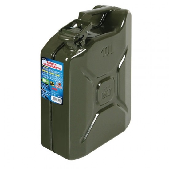 TANICA IN FERRO LT.10 T. MILITARE OMOLOGATA INTERNO SMALTATO, LM.67001,