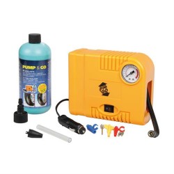 KIT RIPARAZIONE PNEUMATICI CON COMPRESSORE 12V + 500 ML SIGILLANTE