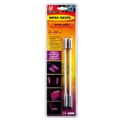 NEON VIOLA 2X25 CM 12V A COPPIA ES.