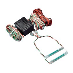 STROBO LIGHTS II SERIE SAFETY CAR 12V.VERDE KIT 2 LAMP. IMPERM.