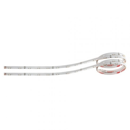 STRISCE LUMINOSE EP-STRIPS 24 LED A CP. BIANCHE FONDO BIANCO 2X50 CM