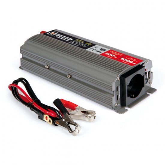 INVERTER 500W 12V->220V SPUNTO 1000W