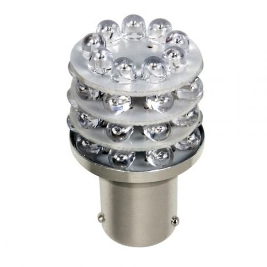 LAMPADA MULTILED ROSSO 24V 21W 36 LED X STOP, RETRONEBBIA ES.