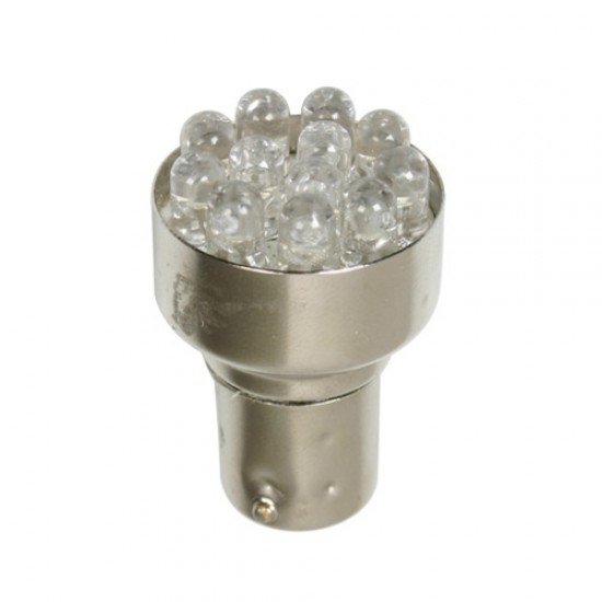 LAMPADA MULTILED BILUCE BIANCO 24V 5/21W 12 LED STOP C/LUCI POSIZ.