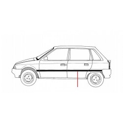 MODANATURA PORTA POST. DX CITROEN AX 5P G/SC