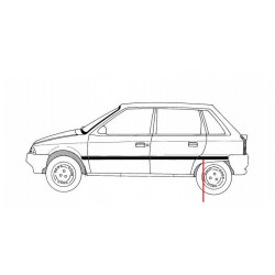 MODANATURA PARAFANGO POST. SX CITROEN AX 5P G/SC