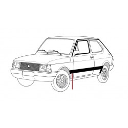 MODANATURA PARAFANGO ANT. DX NERA FIAT 127 3 SERIE MODANATURA PARAFANGO ANT. DX NERA FIAT 127 3 SERIE