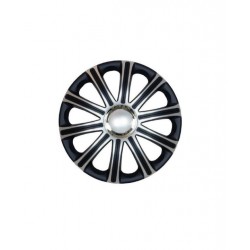 SET 4 COPRICERCHI MOD. MODENA SILVER/BLACK 13