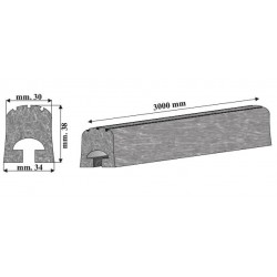 PROFILO PARACOLPO RIGIDO 34X38 MT 3