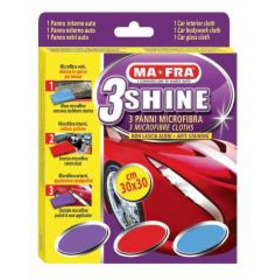 PANNI MICROFIBRA KIT 3 PZ. PER OGNI SUPERFICIE