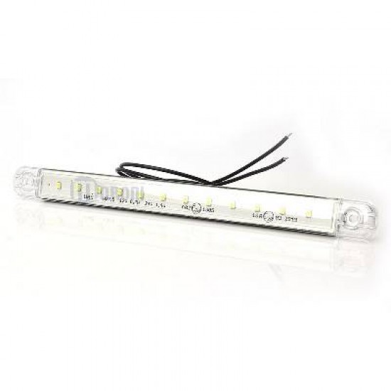 SEGNALATORE INGOMBRO BIANCO 12 LED 12/24 V