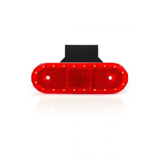 FANALE INGOMBRO LAT. ROSSO 20 LED 12/24 V