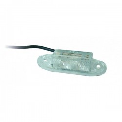 SEGNALATORE INGOMBRO A LED BIANCO CAVO 0.5 MT.(EX 12.388)