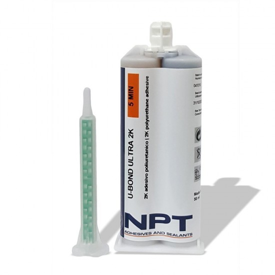 SIGILLANTE X PLASTICHE BICOMP. NERO 5 MINUTI U-BOND ULTRA ML.50