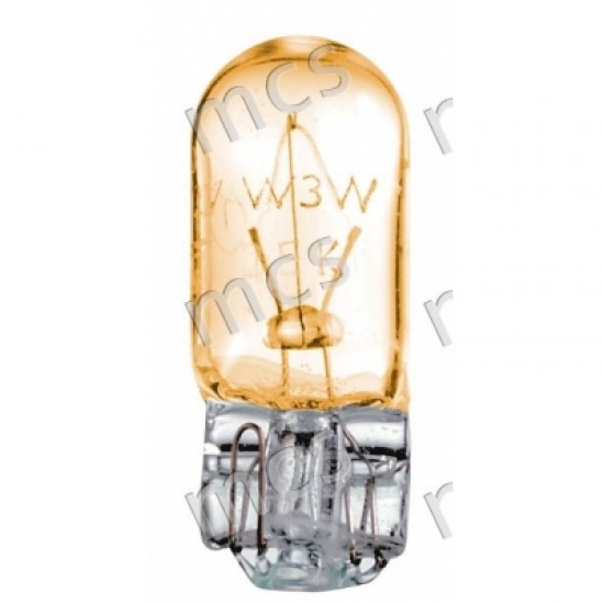 LAMPADA VETRO ARANCIO 12V 5W T10