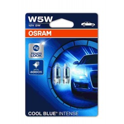 LAMPADE T10 12V 5W COOL BLUE INTENSE OSRAM A COPPIA