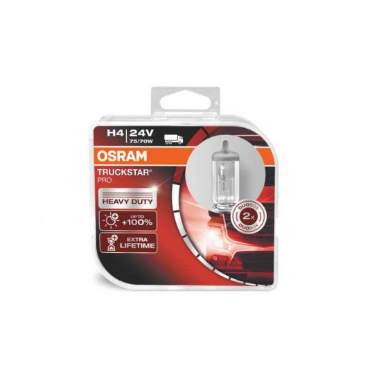 LAMPADE H4 24V TRUCK STAR OSRAM A COPPIA