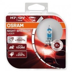 LAMPADE H7 12V NIGHT BREAKER 55W OSRAM A COPPIA