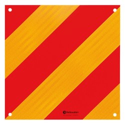 PANNELLO RETRORIFLETTENTE PER VEICOLI AGRICOLI CM. 42 X 42 SP.5 MM.