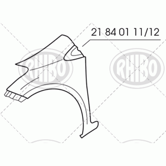 PARAFANGO ANT. DX YARIS 2011-/14-